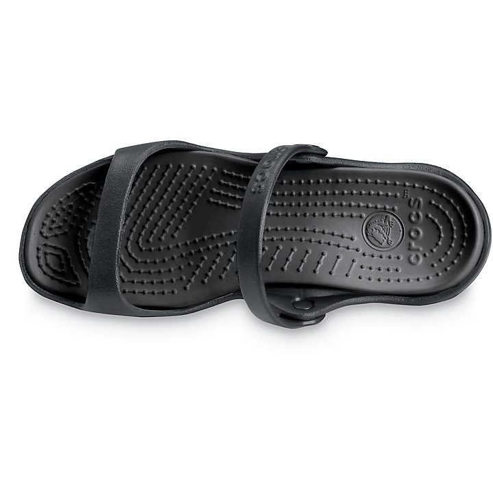 Sandales Crocs Cleo Sandal Noir Femme | VWQ-8649950