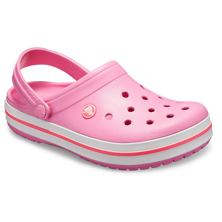 Sabots Crocs Crocband Clog Rose Blanche Femme | KPZ-0054813