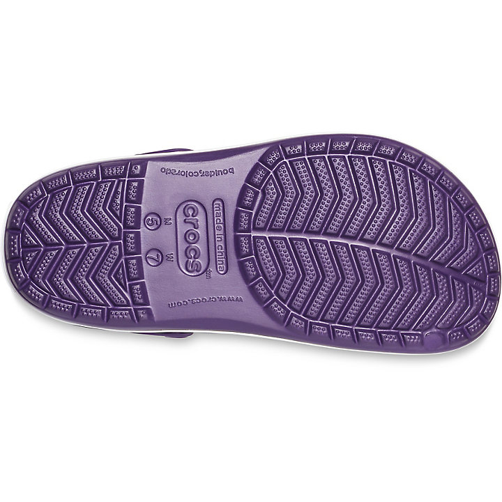 Sabots Crocs Crocband Clog Violette Foncé Blanche Femme | MLS-1066552