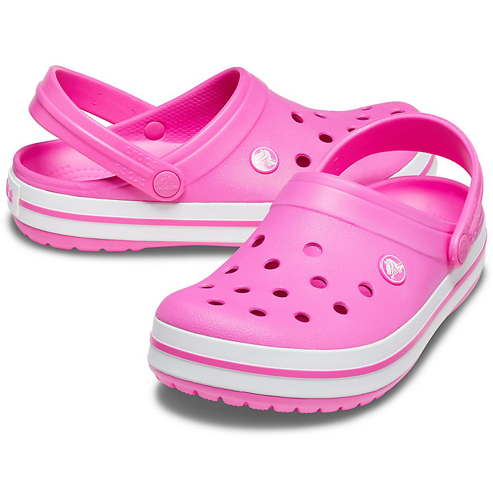 Sabots Crocs Crocband Clog Rose Blanche Femme | KFB-6858981