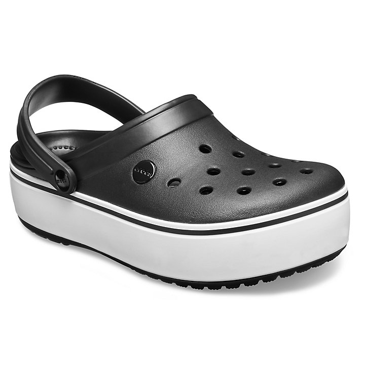 Sabots Crocs Crocband Plateforme Clog France | Sabots Confortables France | France Noir Blanche Femme | RDQ-1950049