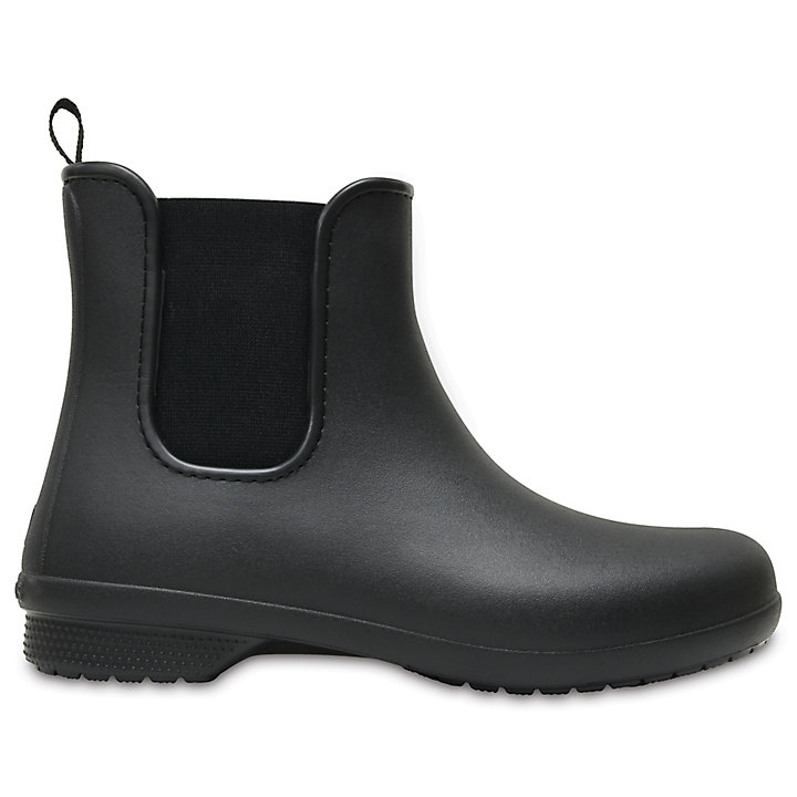 Bottes Crocs Freesail Chelsea Boot Noir Femme | JFN-0164222