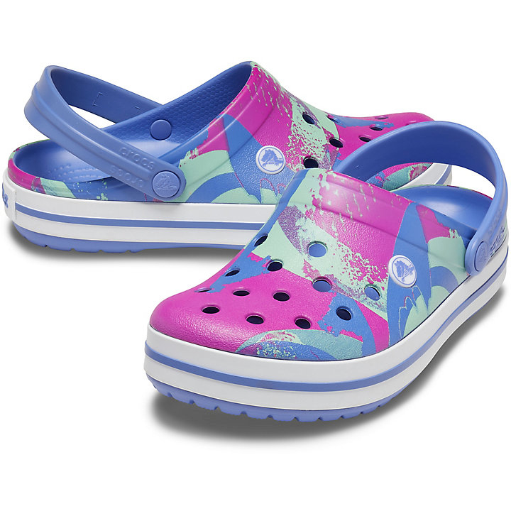 Sabots Crocs Crocband OmbreBlock Clog Bleu Multicolore Femme | ADH-6377583