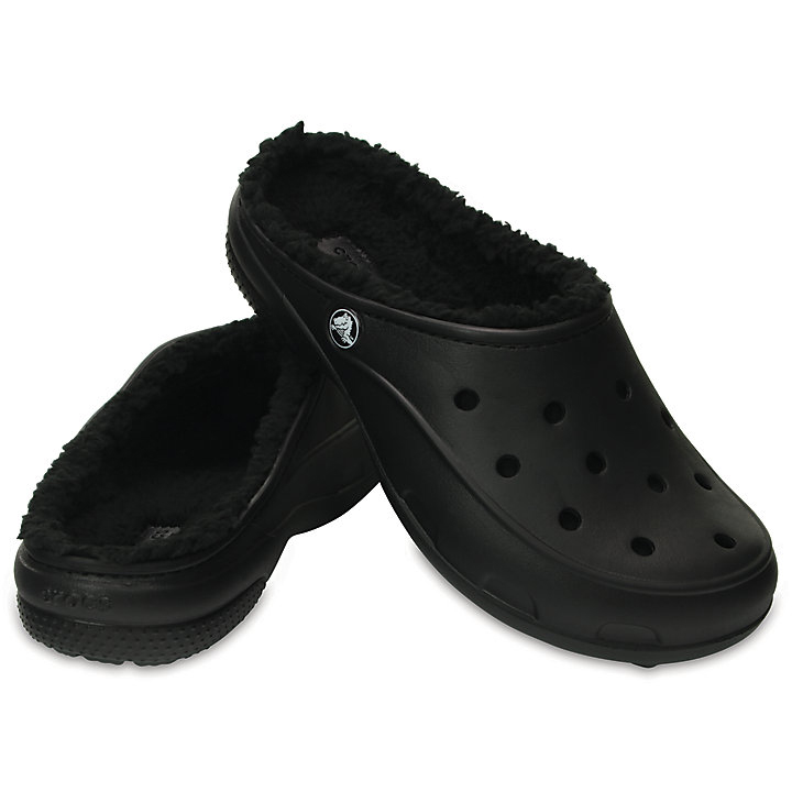 Sabots Crocs Freesail Plush Doublée Clog Noir Femme | FOI-1667886