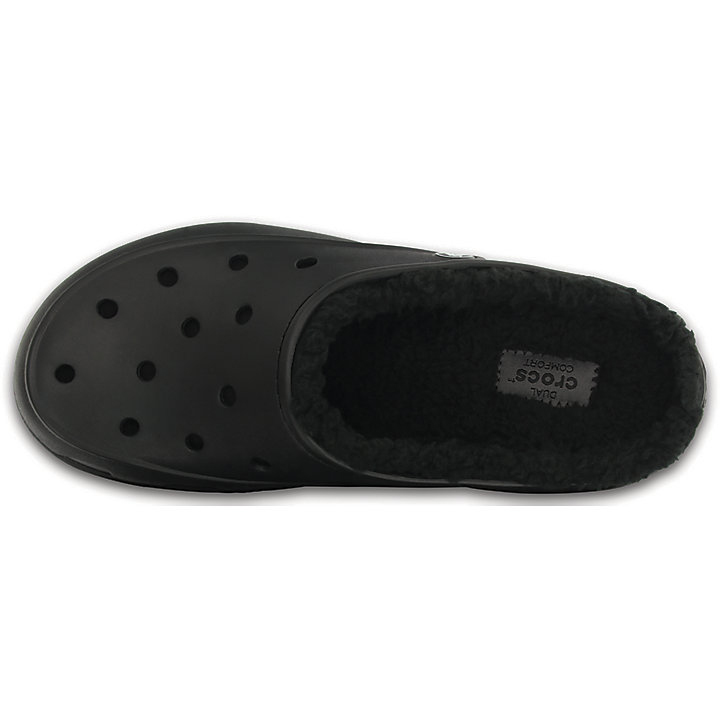 Sabots Crocs Freesail Plush Doublée Clog Noir Femme | FOI-1667886