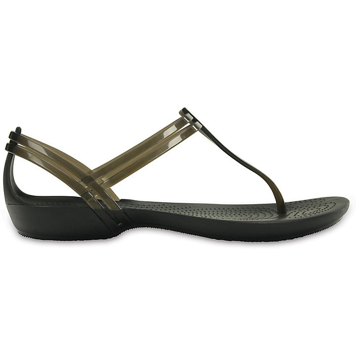 Tong Crocs Isabella T-Brides Sandal Noir Femme | QPI-1621723