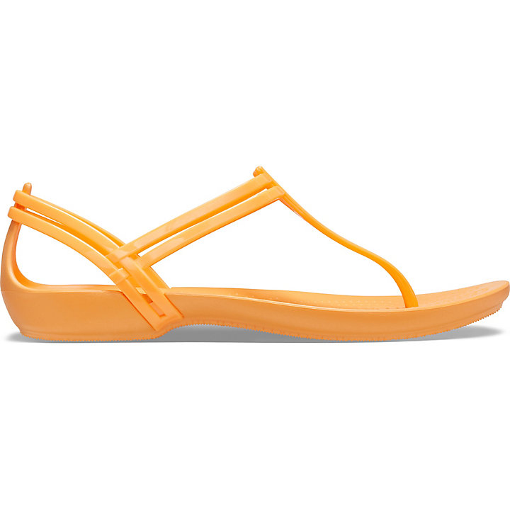 Tong Crocs Isabella T-Brides Sandal Orange Femme | CVL-7626939