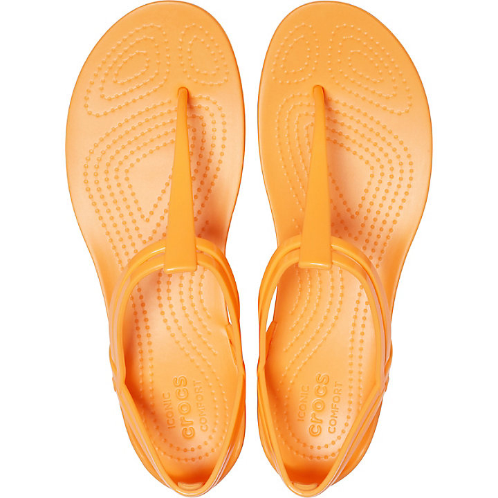 Tong Crocs Isabella T-Brides Sandal Orange Femme | CVL-7626939