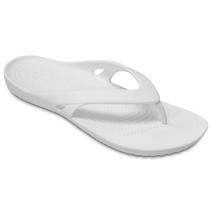 Tong Crocs Kadee II Flip Blanche Femme | QAH-8424744