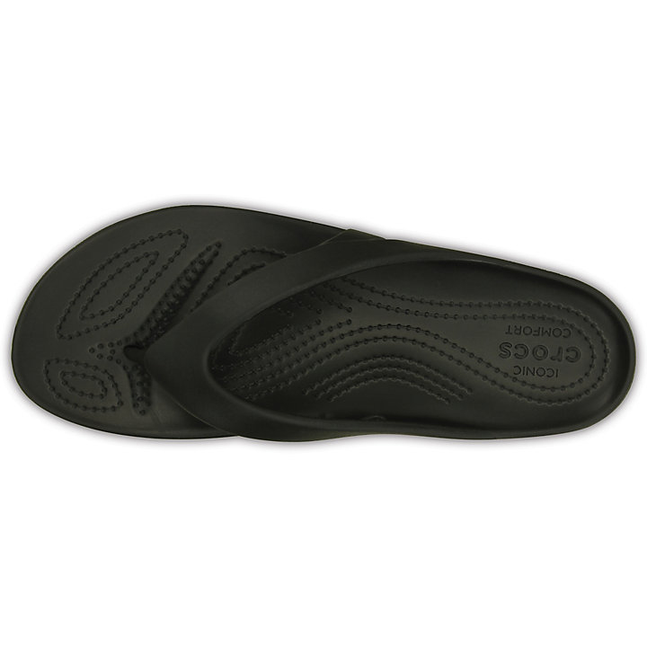 Tong Crocs Kadee II Flip Noir Femme | JMQ-5396839