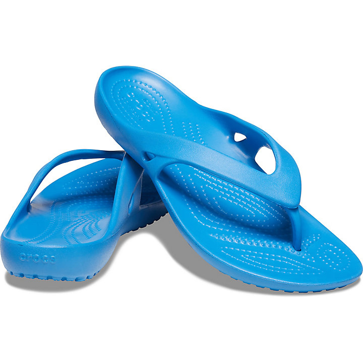 Tong Crocs Kadee II Flip Bleu Femme | HFB-6120303