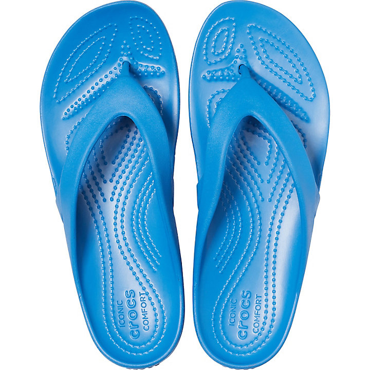 Tong Crocs Kadee II Flip Bleu Femme | HFB-6120303