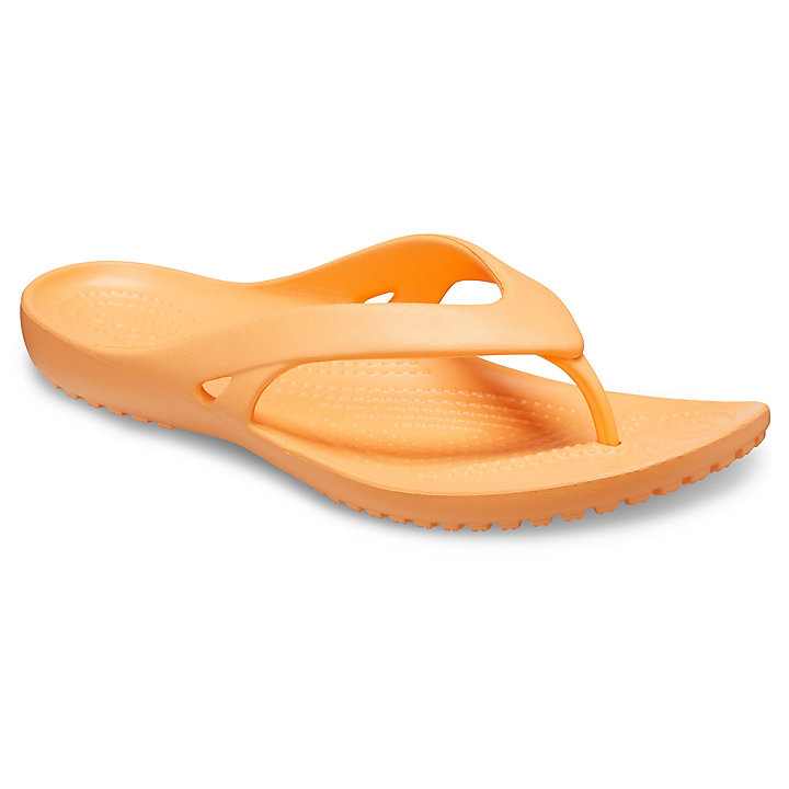 Tong Crocs Kadee II Flip Orange Femme | QBX-7334908