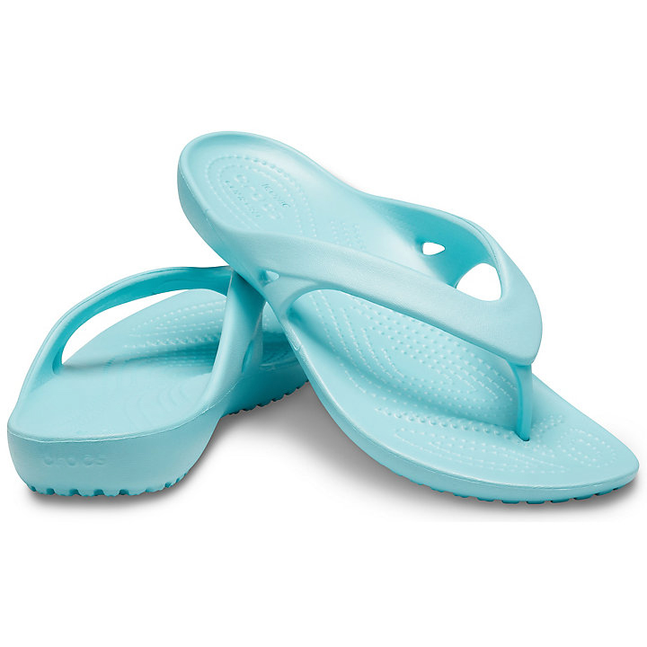 Tong Crocs Kadee II Flip Bleu Clair Femme | RKH-0137132