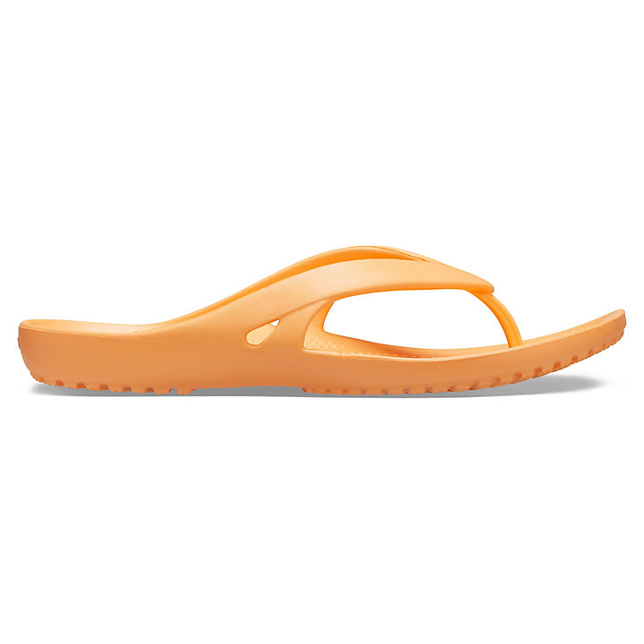 Tong Crocs Kadee II Flip Orange Femme | QBX-7334908