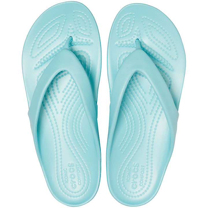 Tong Crocs Kadee II Flip Bleu Clair Femme | RKH-0137132