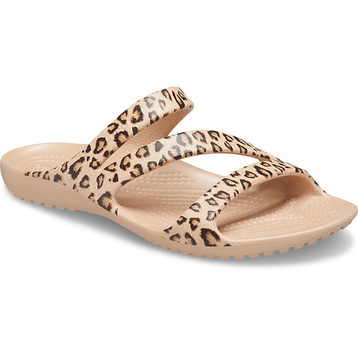 Sandales Crocs Kadee II Graphic Sandal Leopard Femme | AGV-1343588