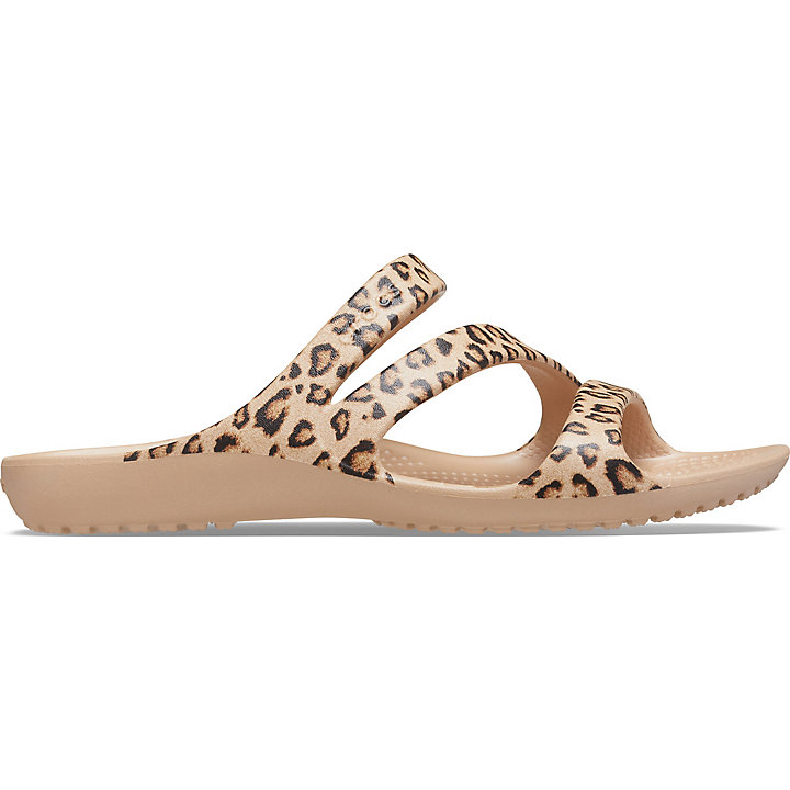 Sandales Crocs Kadee II Graphic Sandal Leopard Femme | AGV-1343588