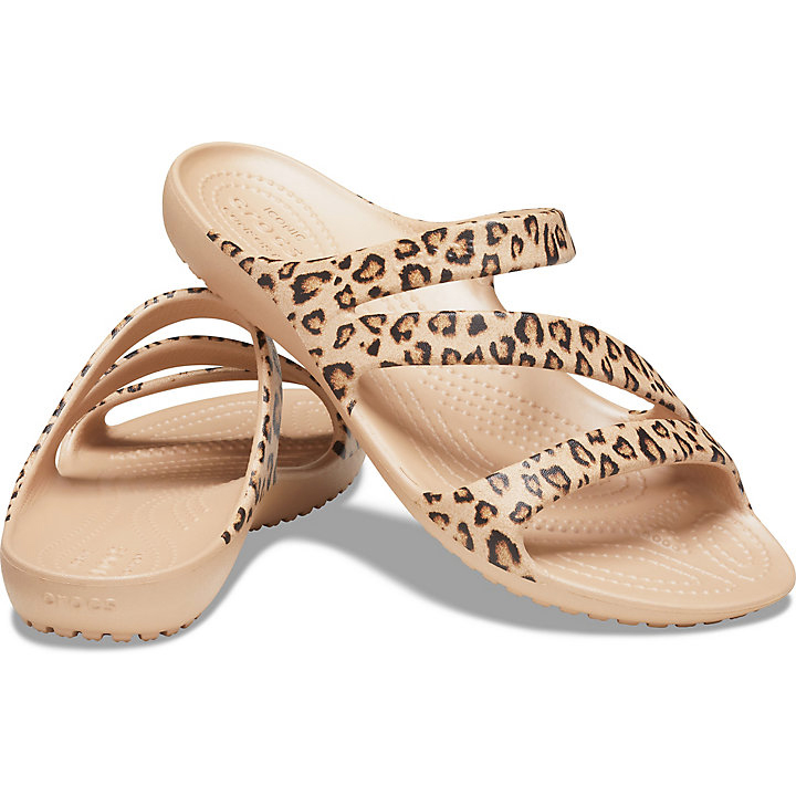 Sandales Crocs Kadee II Graphic Sandal Leopard Femme | AGV-1343588