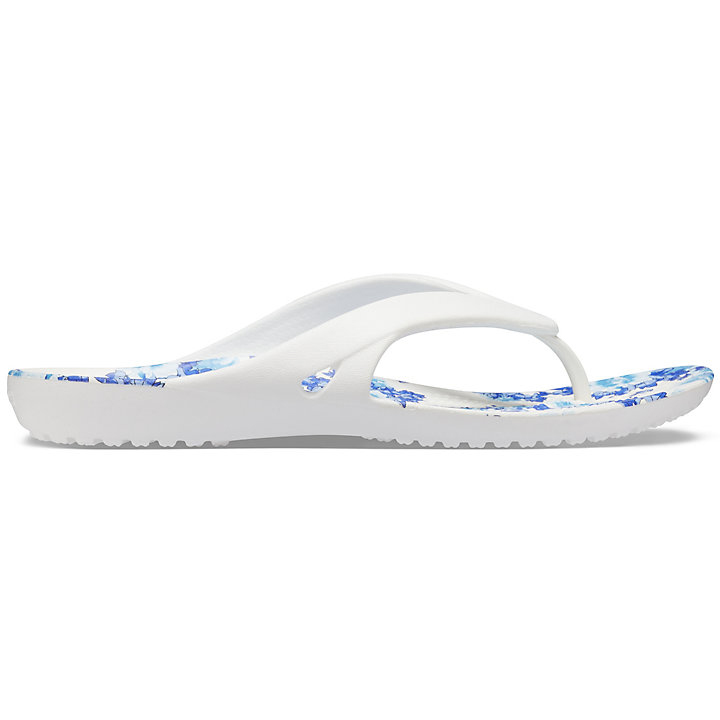 Tong Crocs Kadee II Printed Floral Flip Blanche Multicolore Femme | VBU-0287549