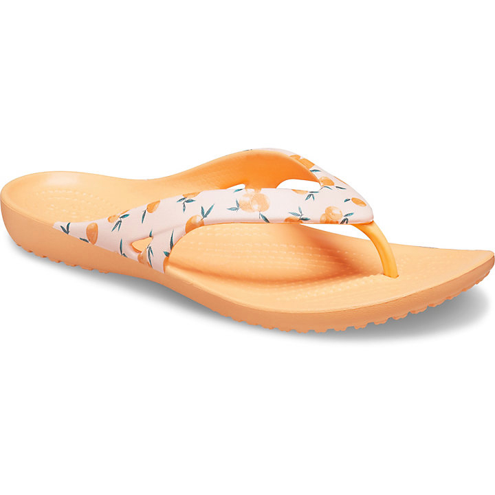 Tong Crocs Kadee II Seasonal Graphic Flip Orange Femme | XXF-7627538