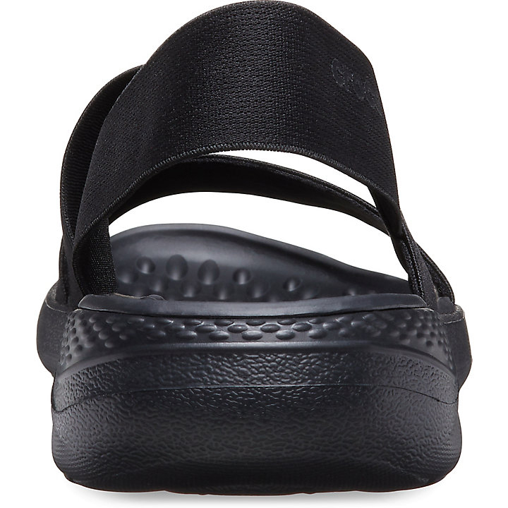 Sandales Crocs LiteRide Stretch Sandal Noir Femme | ROC-7184632